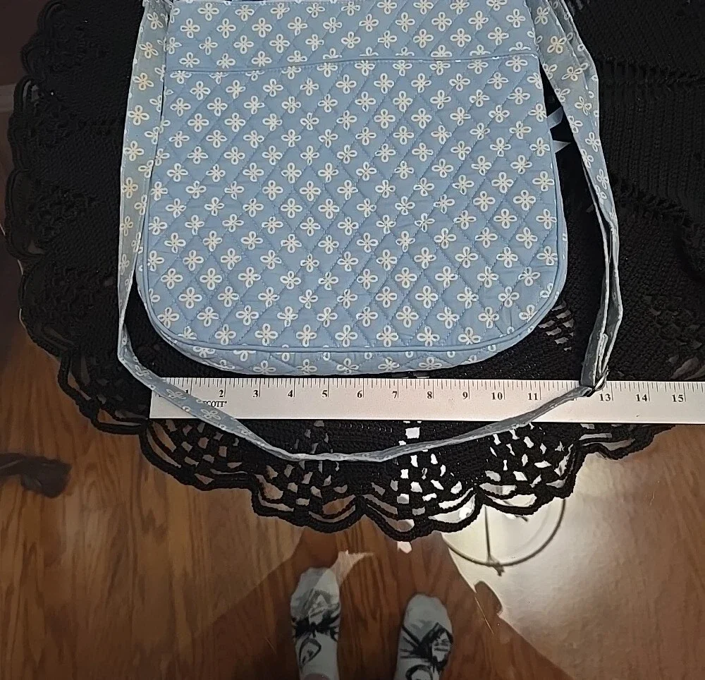 Vera Bradley University of North Carolina Light Blue Quilted Crossbody Bag